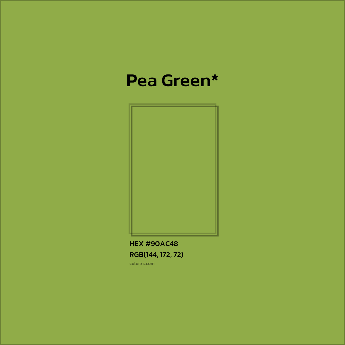 HEX #90AC48 Color Name, Color Code, Palettes, Similar Paints, Images