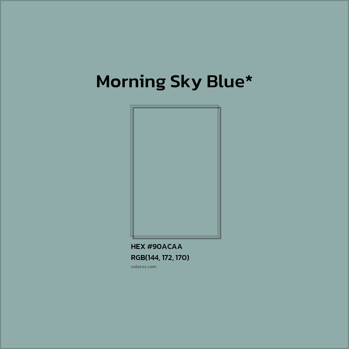 HEX #90ACAA Color Name, Color Code, Palettes, Similar Paints, Images
