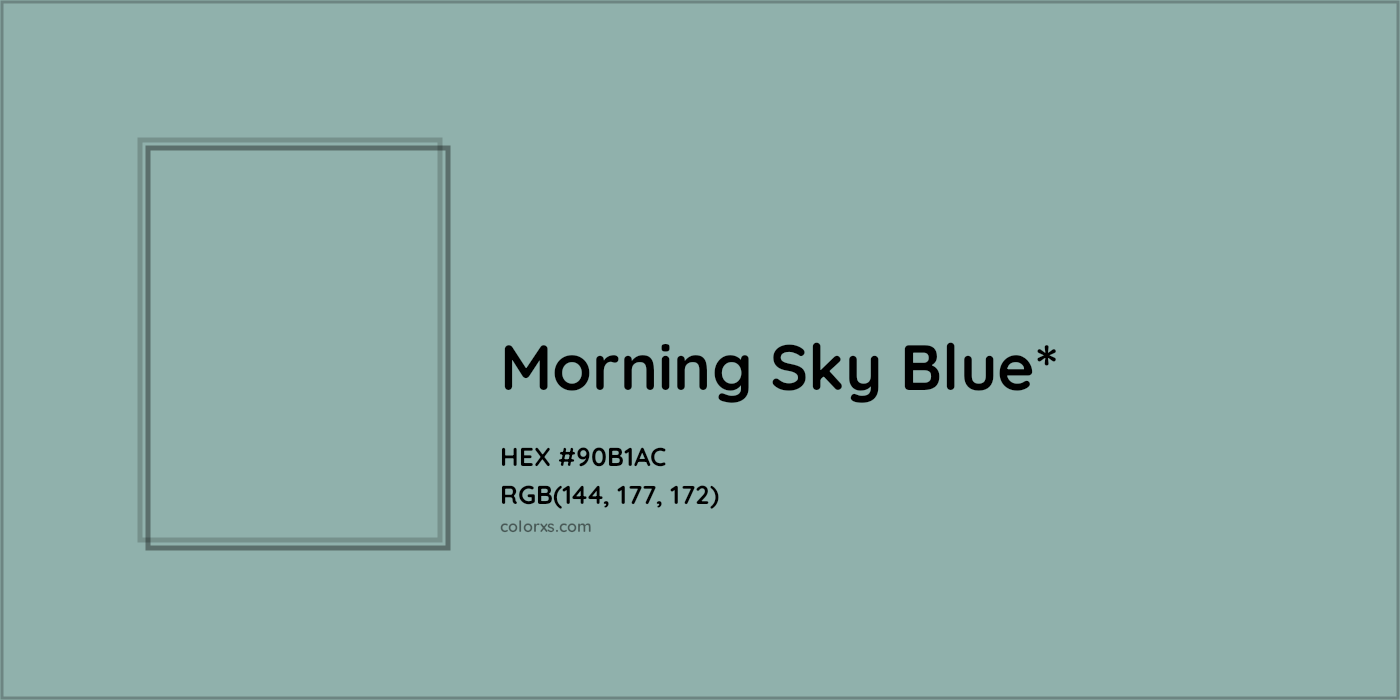 HEX #90B1AC Color Name, Color Code, Palettes, Similar Paints, Images