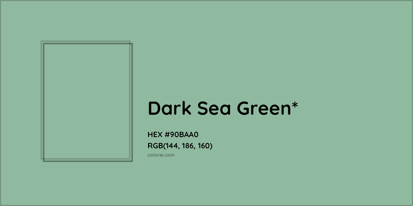 HEX #90BAA0 Color Name, Color Code, Palettes, Similar Paints, Images