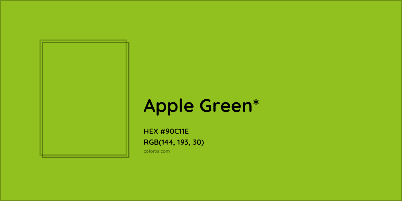 HEX #90C11E Color Name, Color Code, Palettes, Similar Paints, Images
