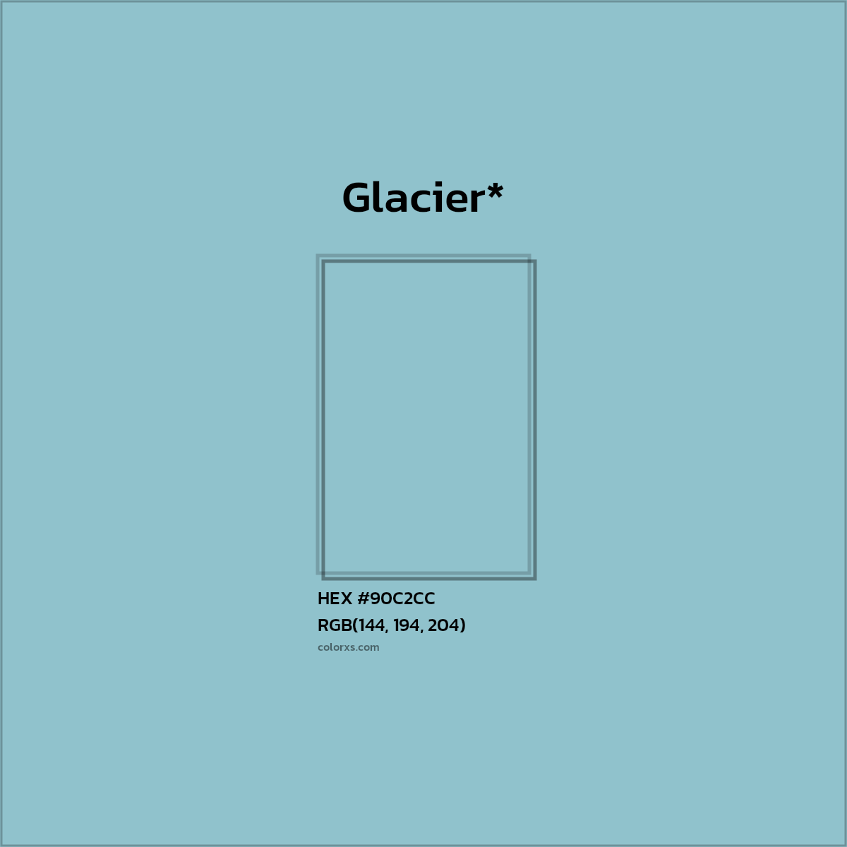 HEX #90C2CC Color Name, Color Code, Palettes, Similar Paints, Images