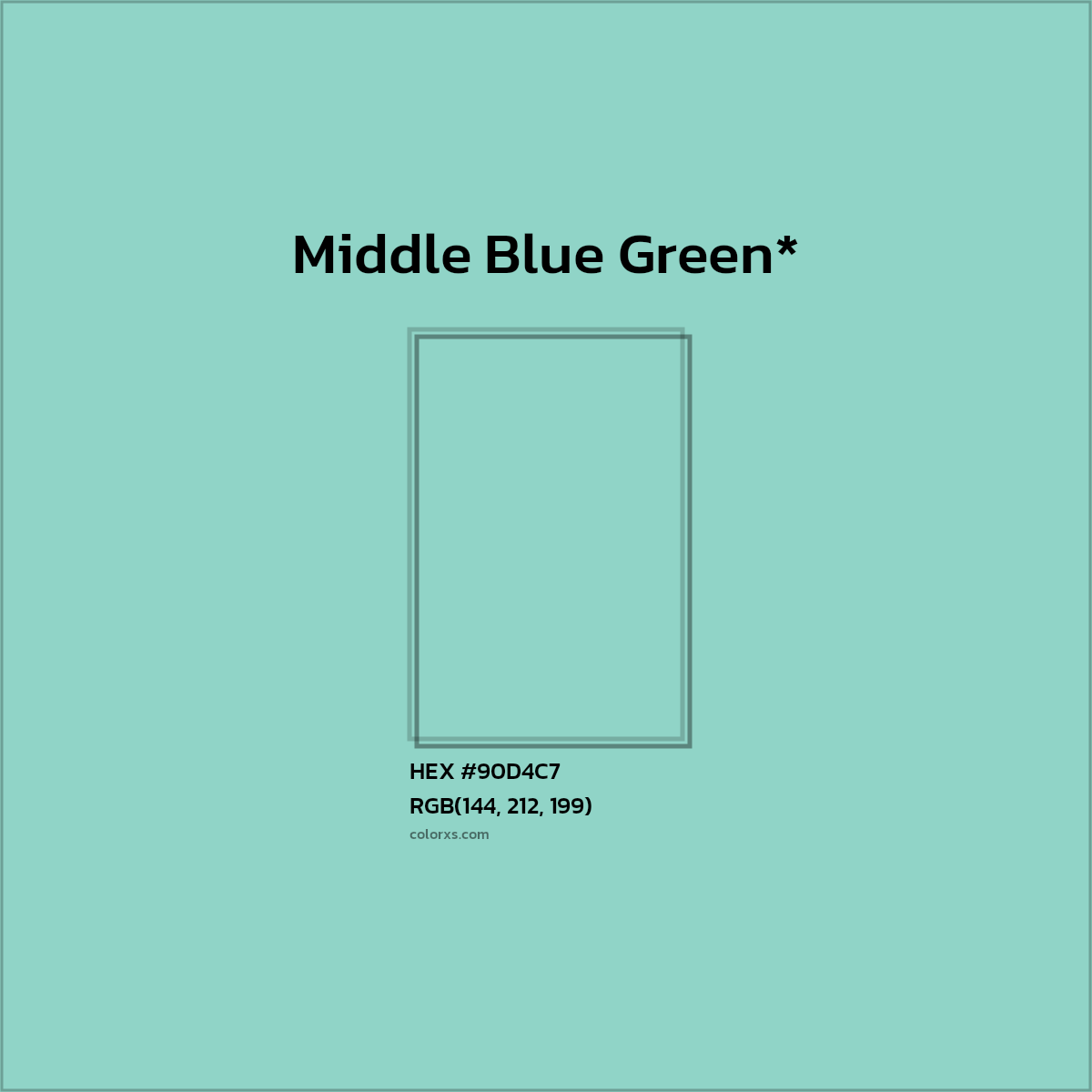 HEX #90D4C7 Color Name, Color Code, Palettes, Similar Paints, Images