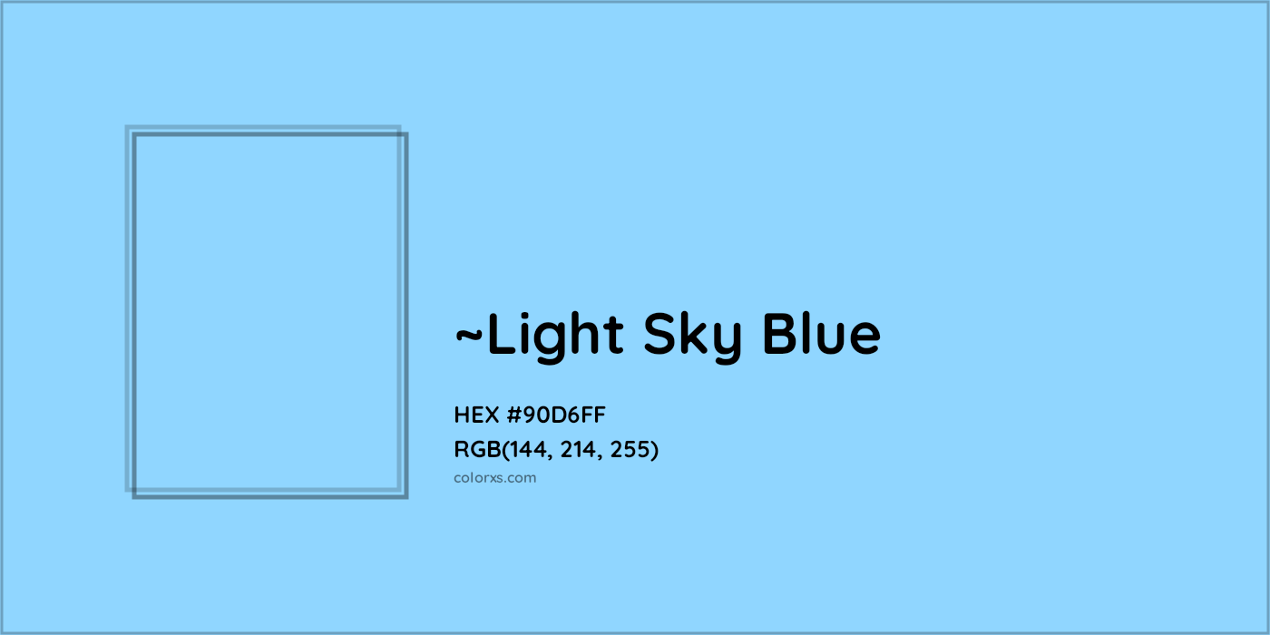 HEX #90D6FF Color Name, Color Code, Palettes, Similar Paints, Images