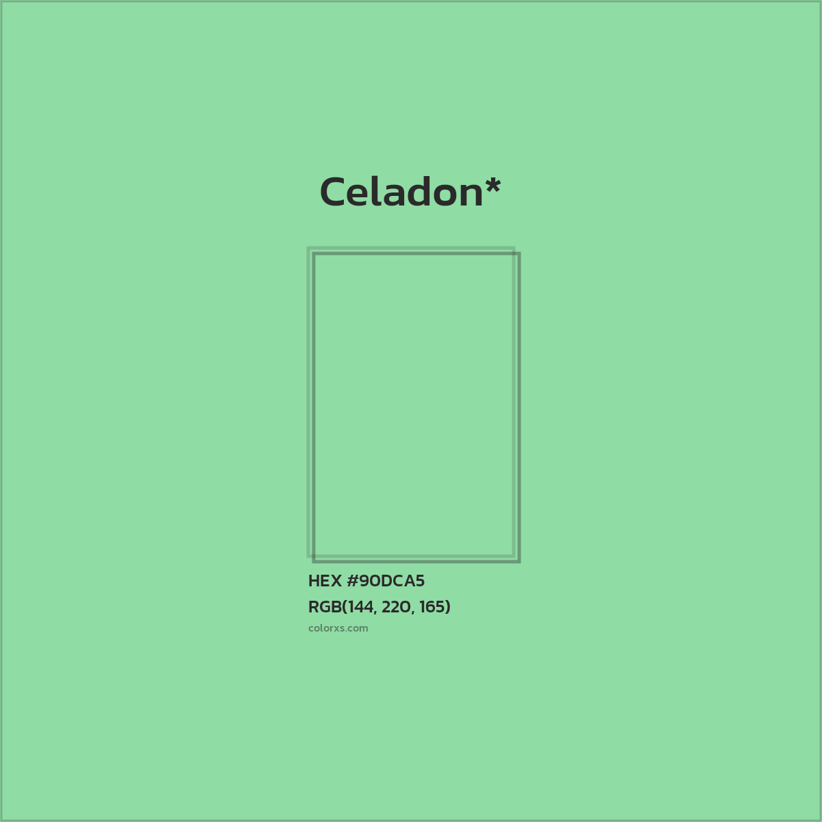 HEX #90DCA5 Color Name, Color Code, Palettes, Similar Paints, Images