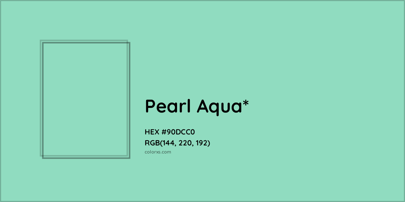 HEX #90DCC0 Color Name, Color Code, Palettes, Similar Paints, Images