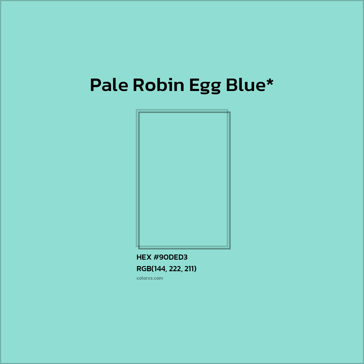 #90DED3 hex color. RGB, RYB, CMYK, HSL, HSV codes and color conversions. Matching color names, palettes, paints.