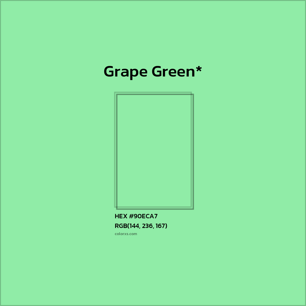 HEX #90ECA7 Color Name, Color Code, Palettes, Similar Paints, Images