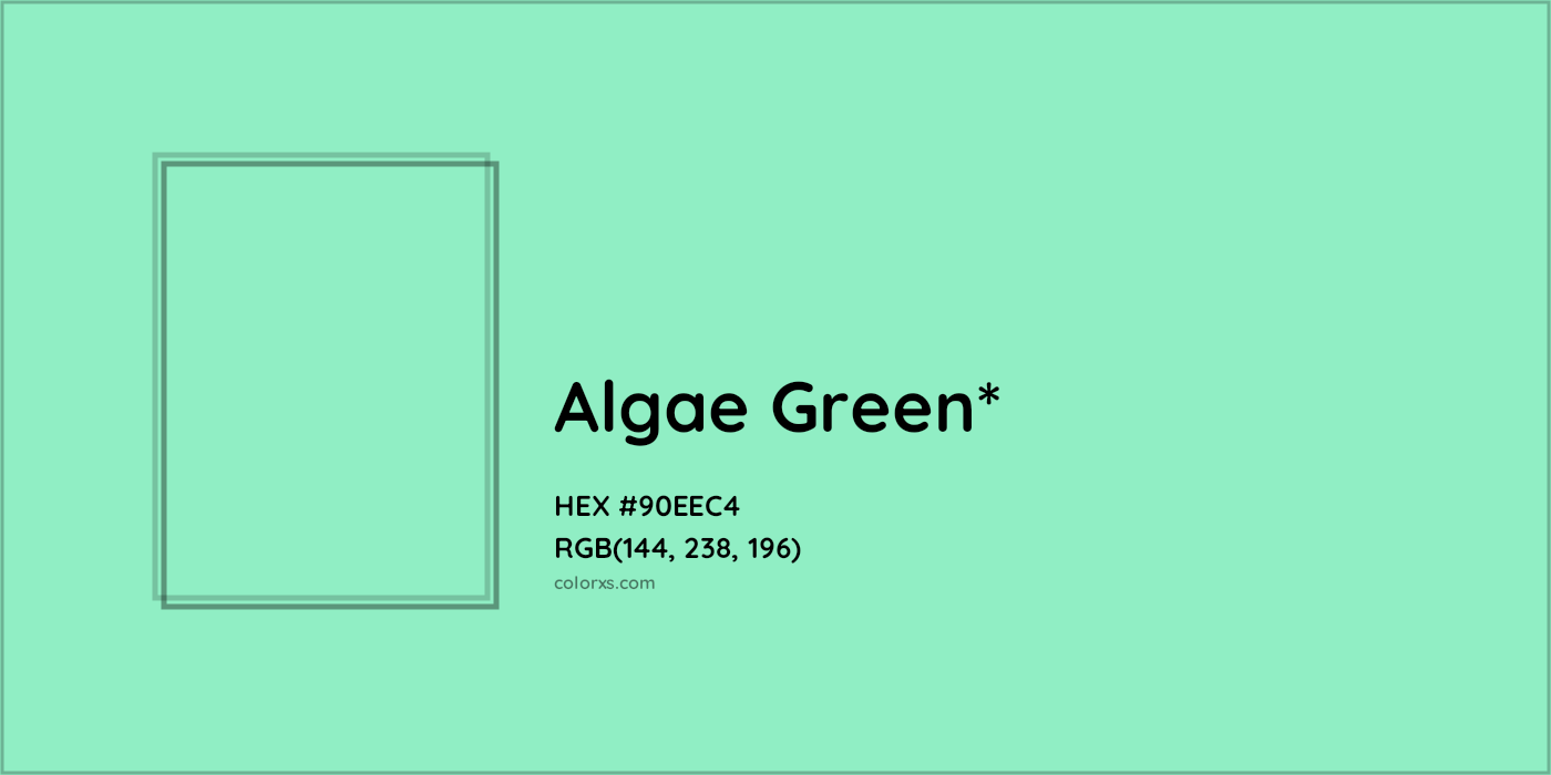 HEX #90EEC4 Color Name, Color Code, Palettes, Similar Paints, Images