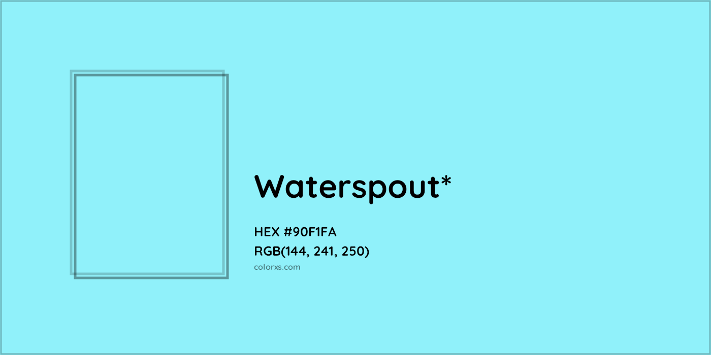 HEX #90F1FA Color Name, Color Code, Palettes, Similar Paints, Images
