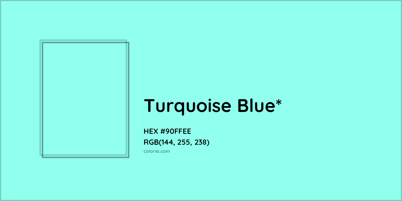 HEX #90FFEE Color Name, Color Code, Palettes, Similar Paints, Images