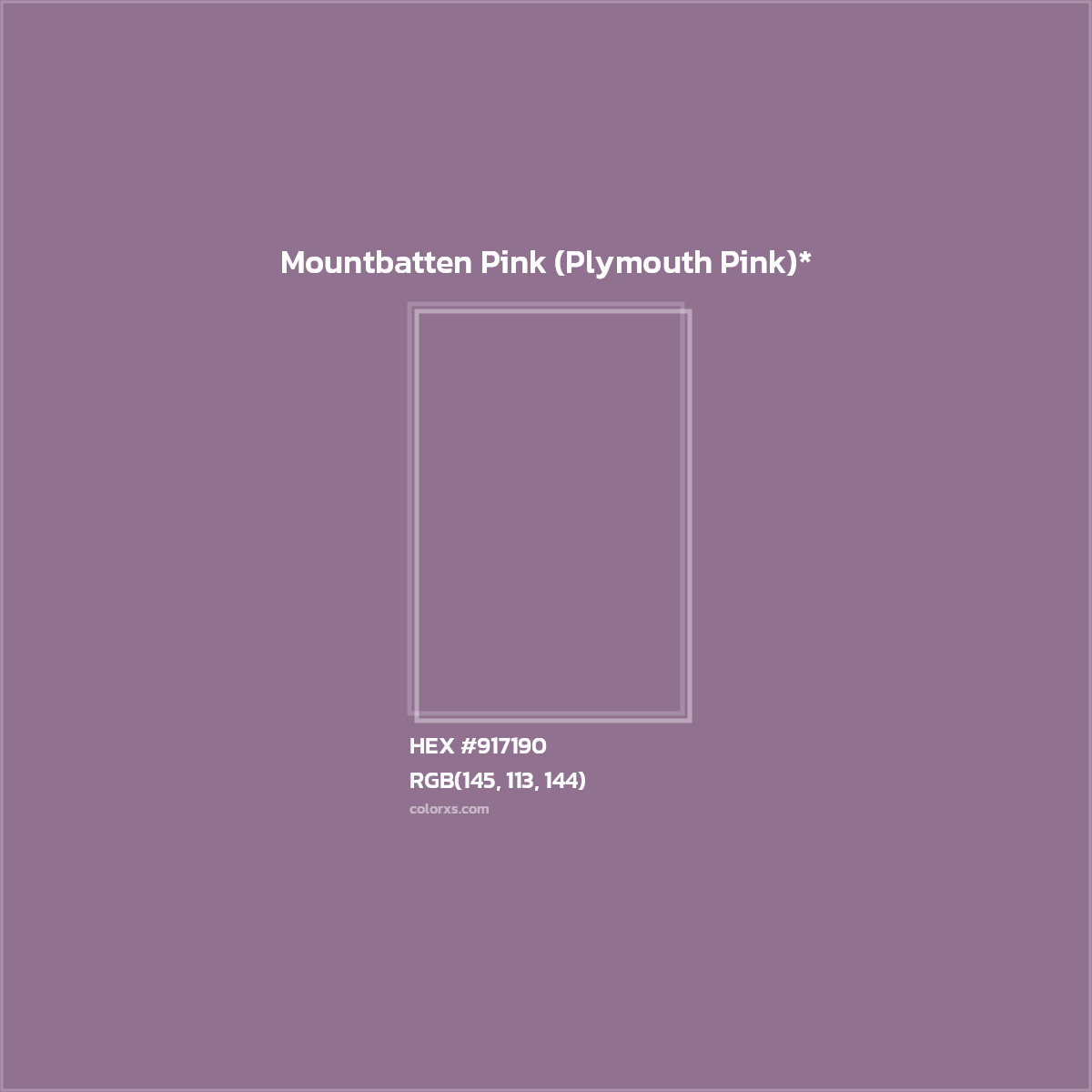 HEX #917190 Color Name, Color Code, Palettes, Similar Paints, Images