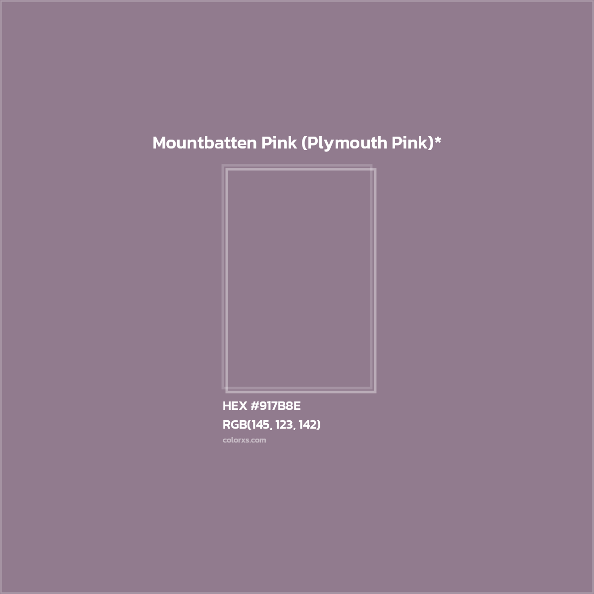 HEX #917B8E Color Name, Color Code, Palettes, Similar Paints, Images