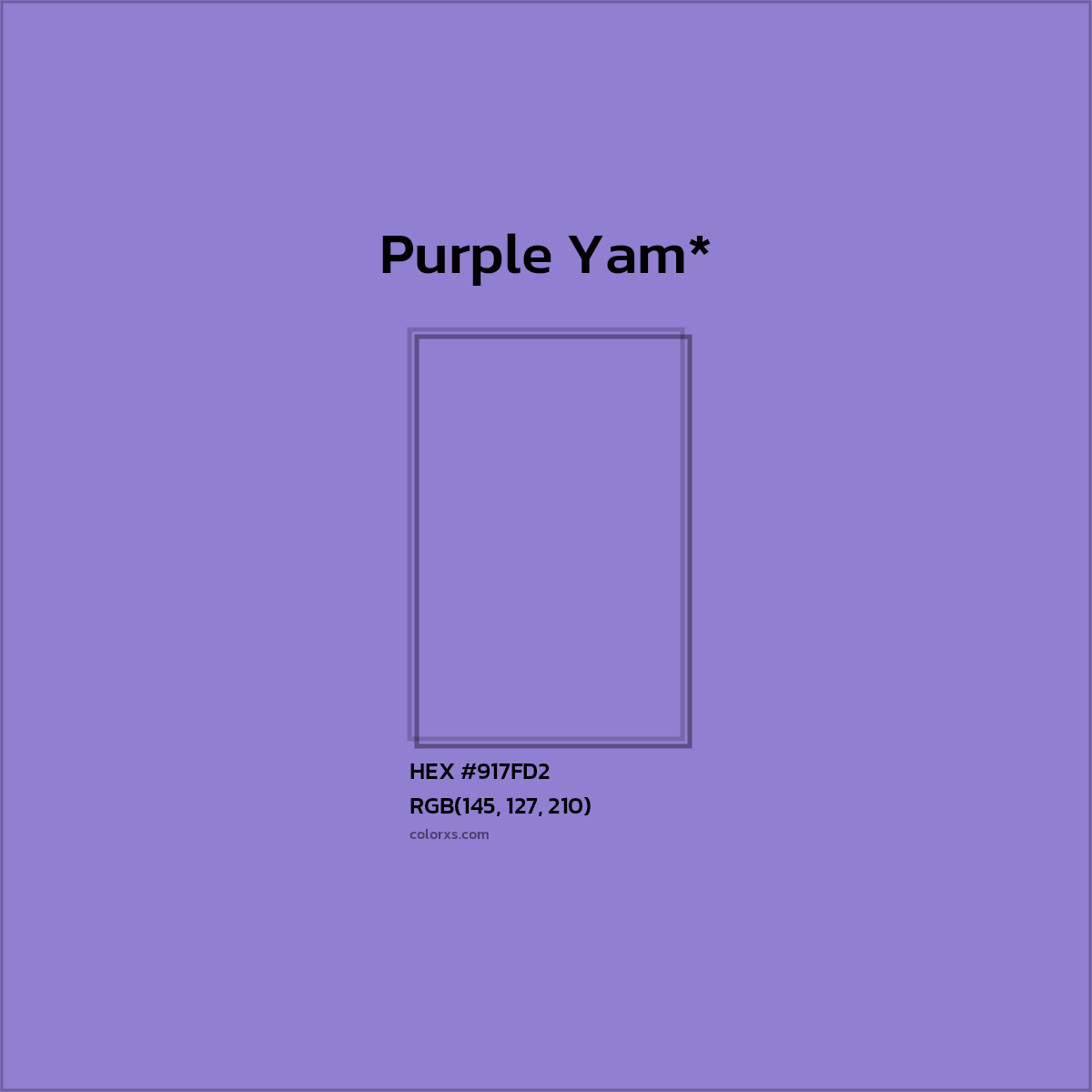 HEX #917FD2 Color Name, Color Code, Palettes, Similar Paints, Images