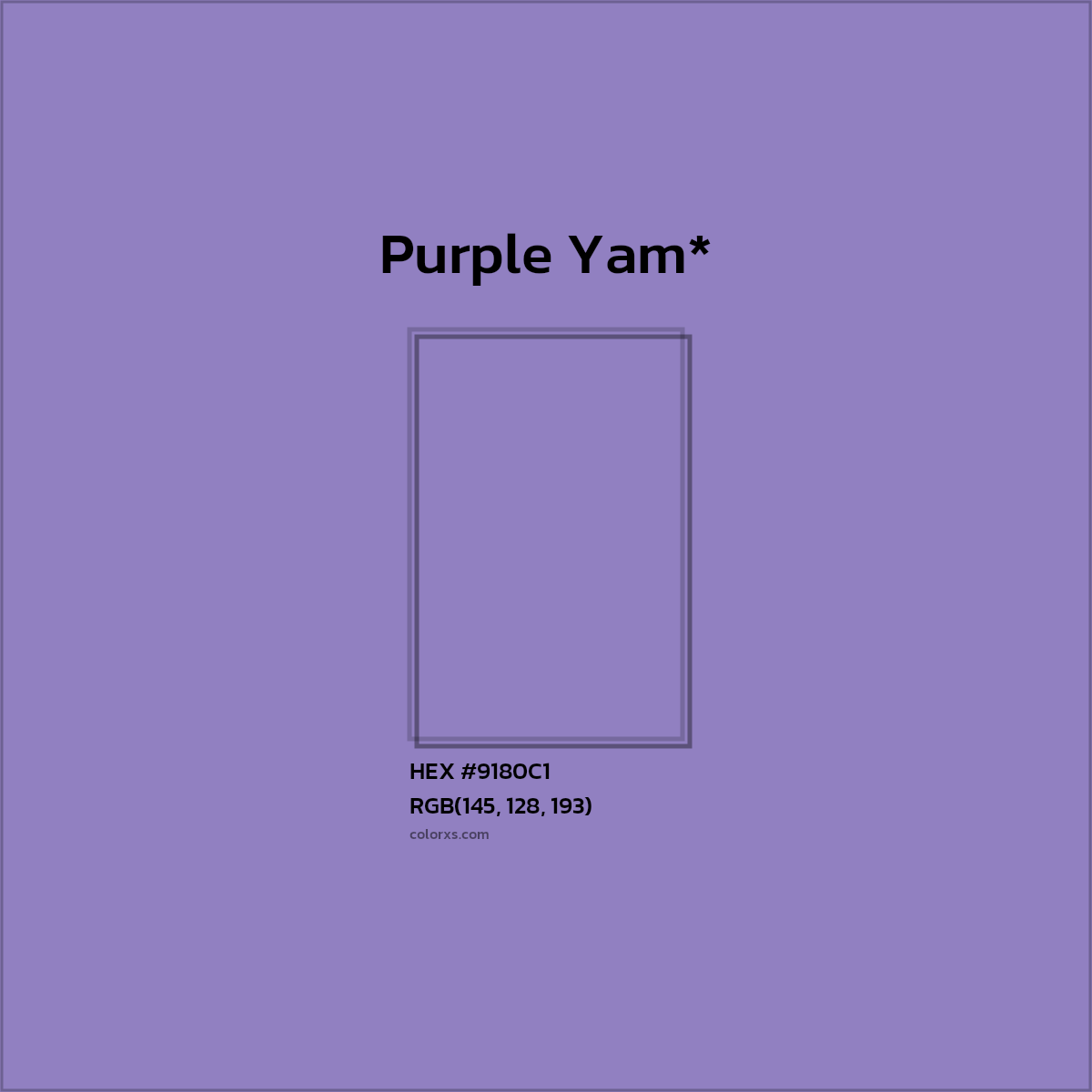 HEX #9180C1 Color Name, Color Code, Palettes, Similar Paints, Images