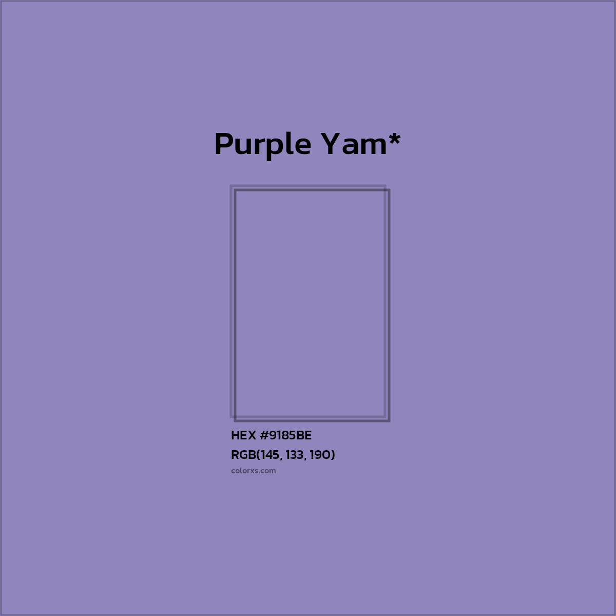 HEX #9185BE Color Name, Color Code, Palettes, Similar Paints, Images