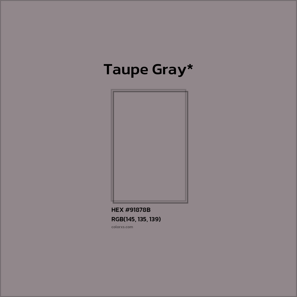 HEX #91878B Color Name, Color Code, Palettes, Similar Paints, Images