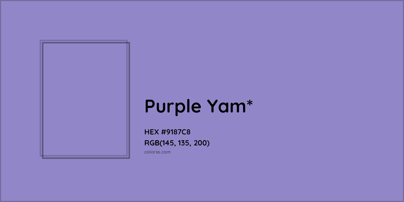 HEX #9187C8 Color Name, Color Code, Palettes, Similar Paints, Images