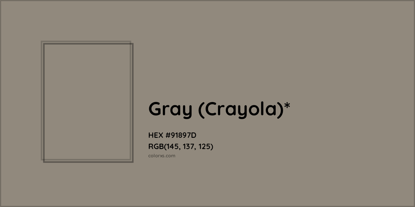 HEX #91897D Color Name, Color Code, Palettes, Similar Paints, Images