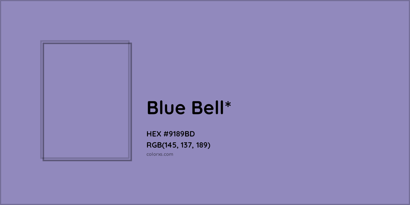 HEX #9189BD Color Name, Color Code, Palettes, Similar Paints, Images