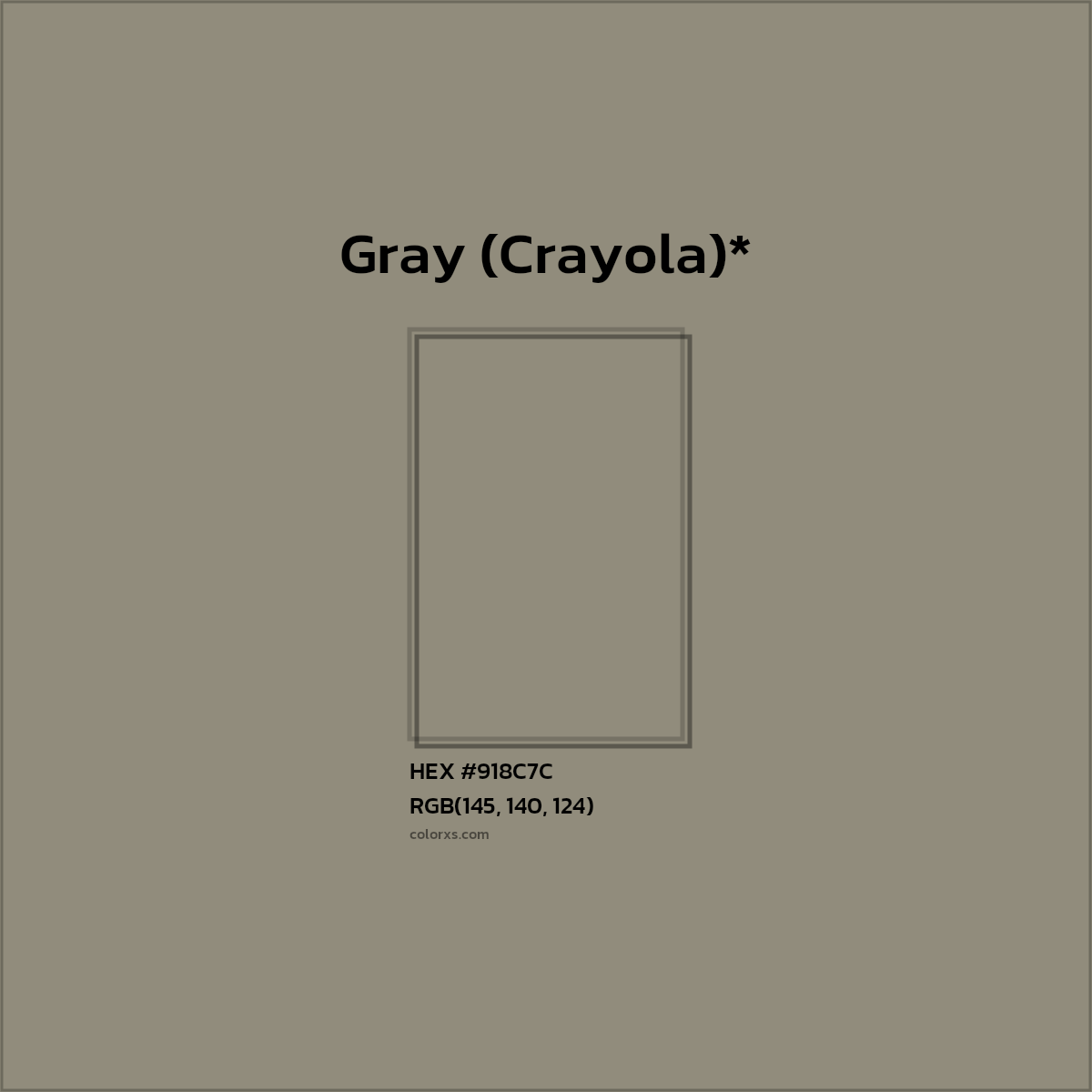 HEX #918C7C Color Name, Color Code, Palettes, Similar Paints, Images