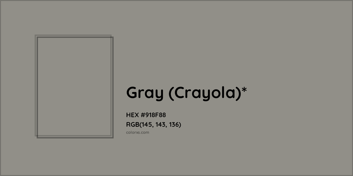 HEX #918F88 Color Name, Color Code, Palettes, Similar Paints, Images