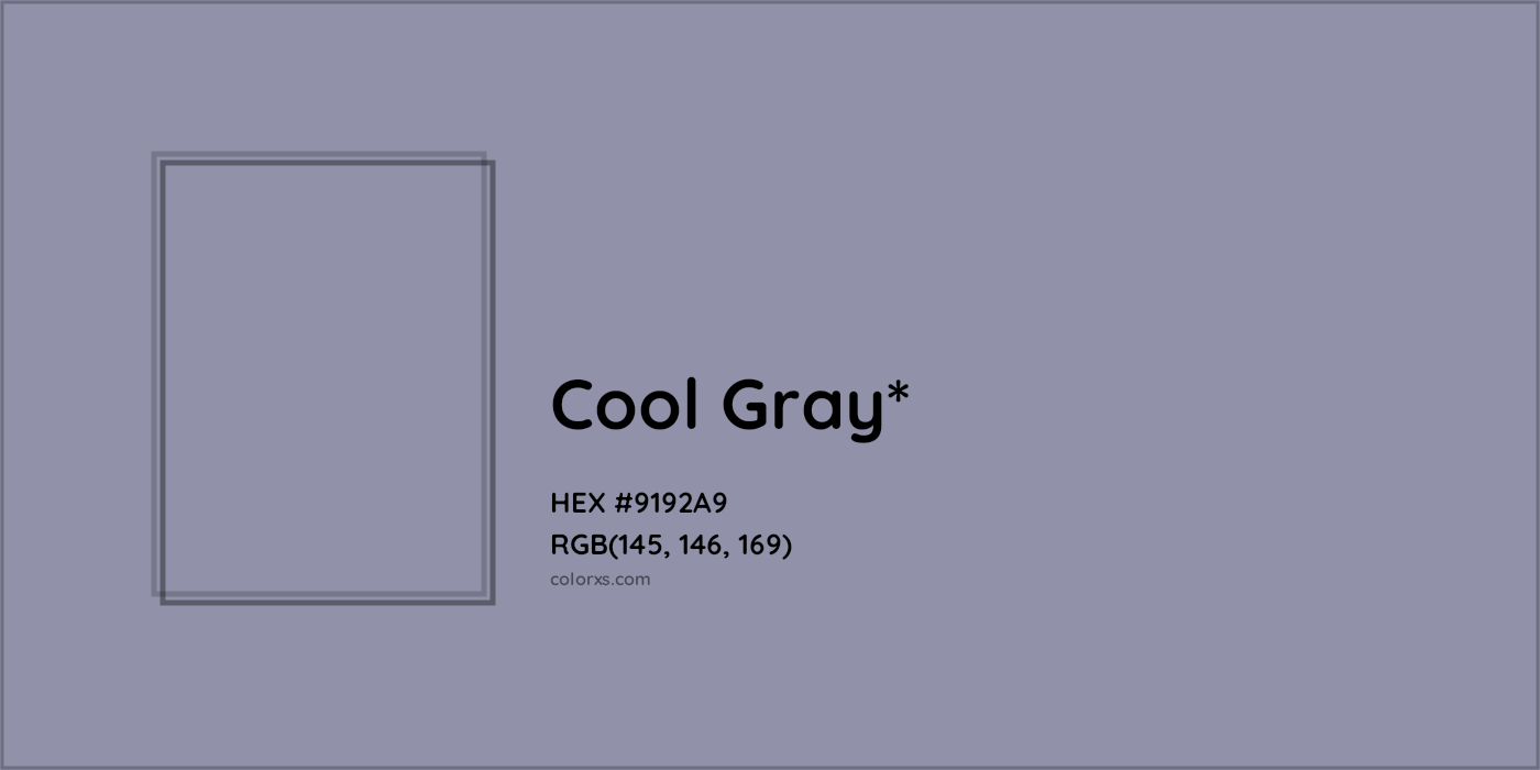 HEX #9192A9 Color Name, Color Code, Palettes, Similar Paints, Images