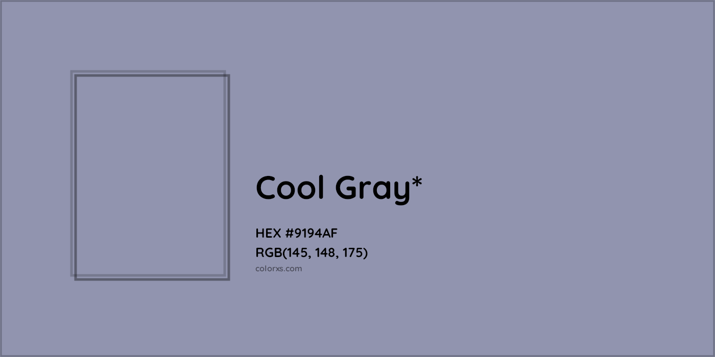 HEX #9194AF Color Name, Color Code, Palettes, Similar Paints, Images