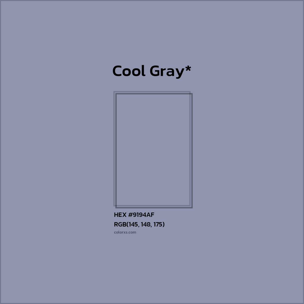 HEX #9194AF Color Name, Color Code, Palettes, Similar Paints, Images