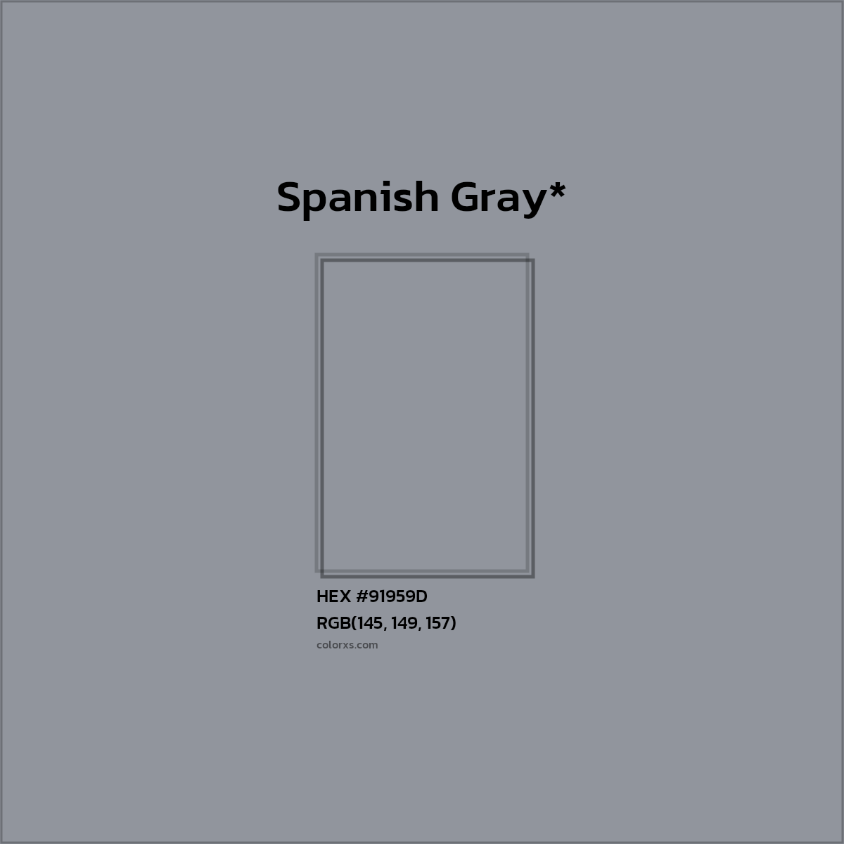 HEX #91959D Color Name, Color Code, Palettes, Similar Paints, Images