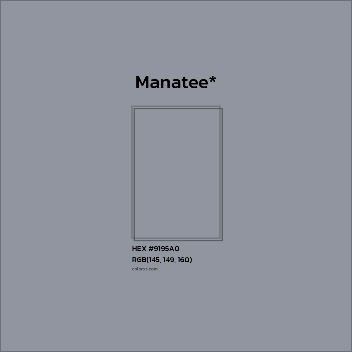 HEX #9195A0 Color Name, Color Code, Palettes, Similar Paints, Images