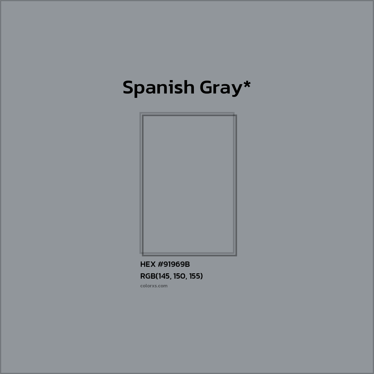 HEX #91969B Color Name, Color Code, Palettes, Similar Paints, Images