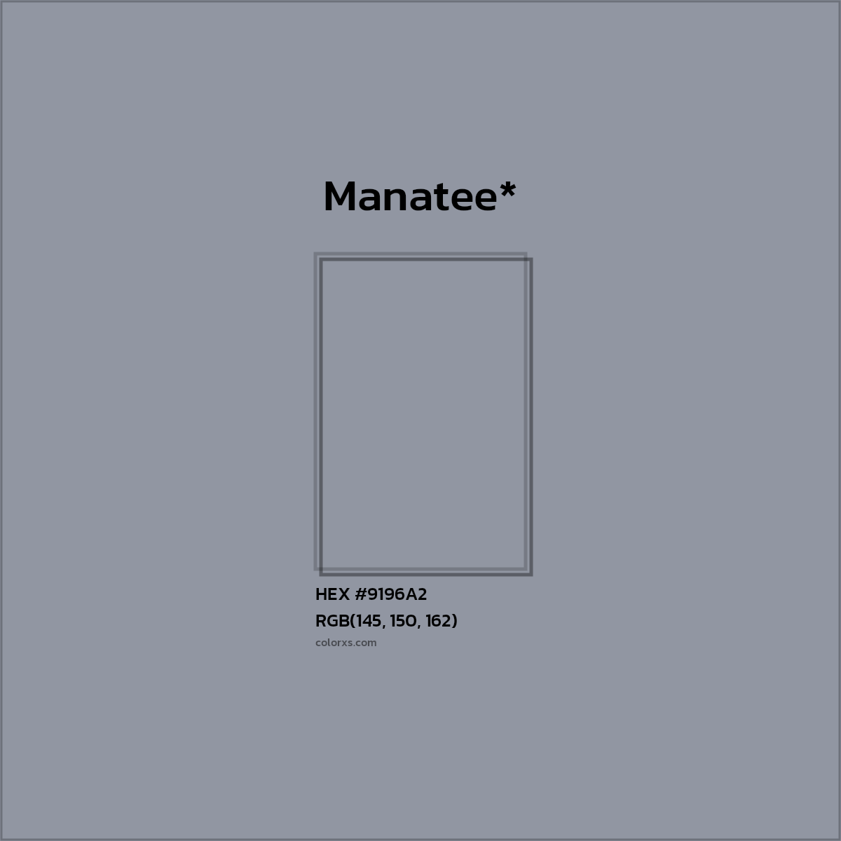 HEX #9196A2 Color Name, Color Code, Palettes, Similar Paints, Images