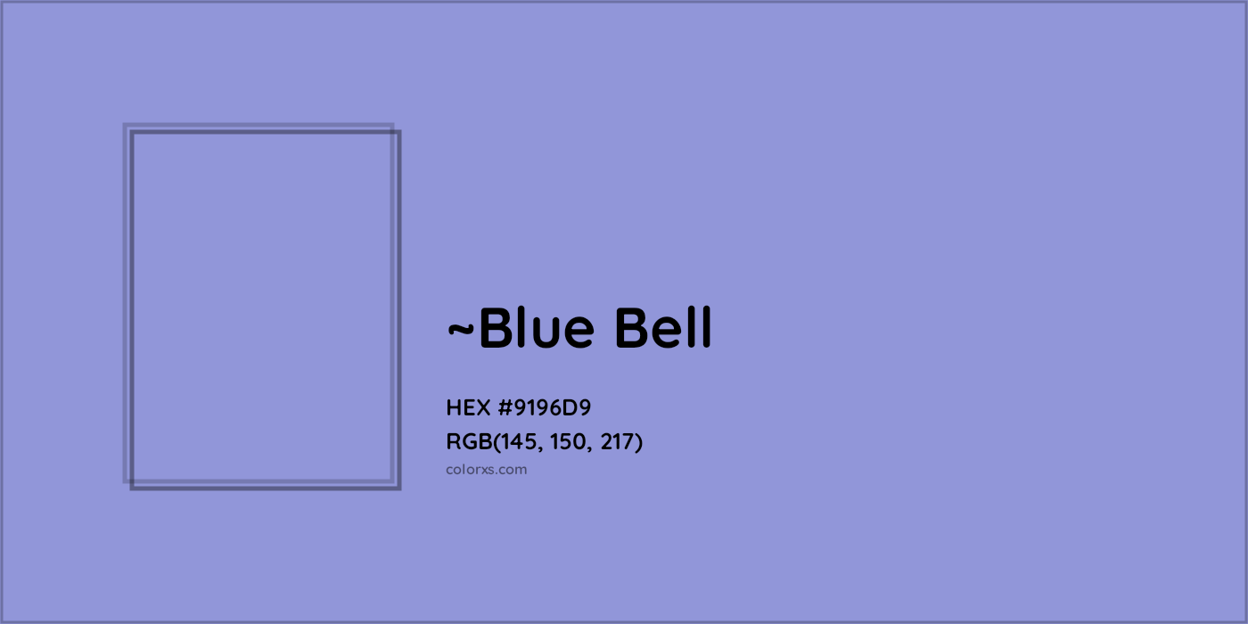 HEX #9196D9 Color Name, Color Code, Palettes, Similar Paints, Images