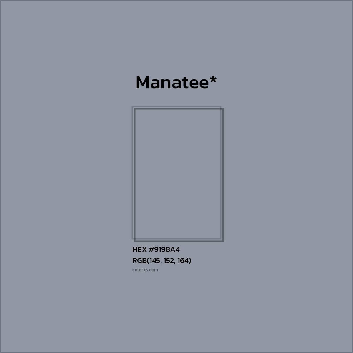 HEX #9198A4 Color Name, Color Code, Palettes, Similar Paints, Images