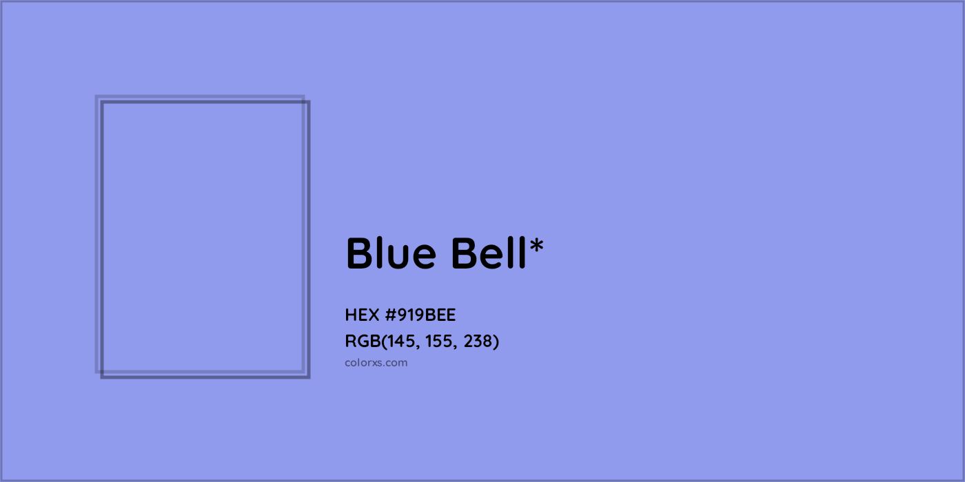 HEX #919BEE Color Name, Color Code, Palettes, Similar Paints, Images