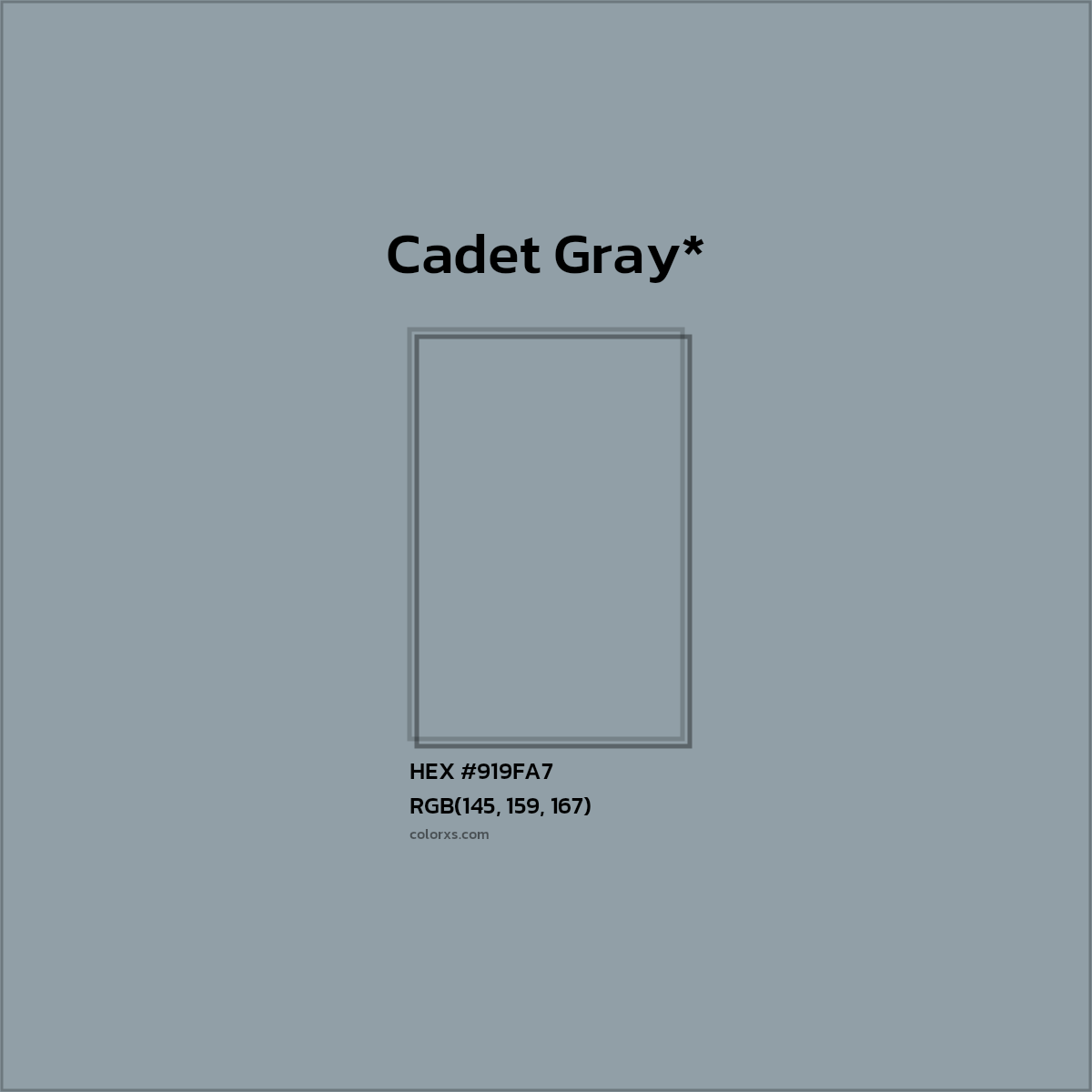 HEX #919FA7 Color Name, Color Code, Palettes, Similar Paints, Images