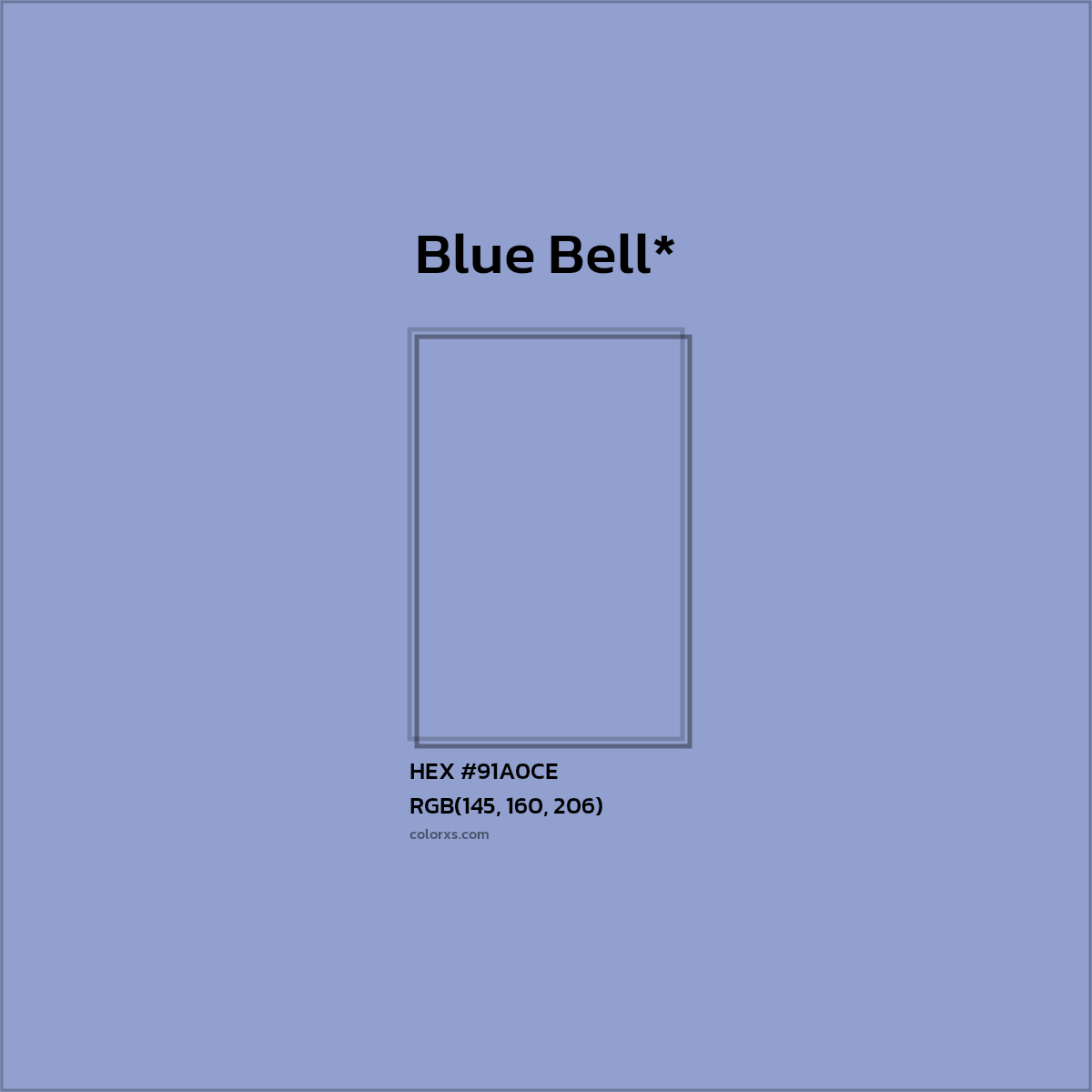 HEX #91A0CE Color Name, Color Code, Palettes, Similar Paints, Images