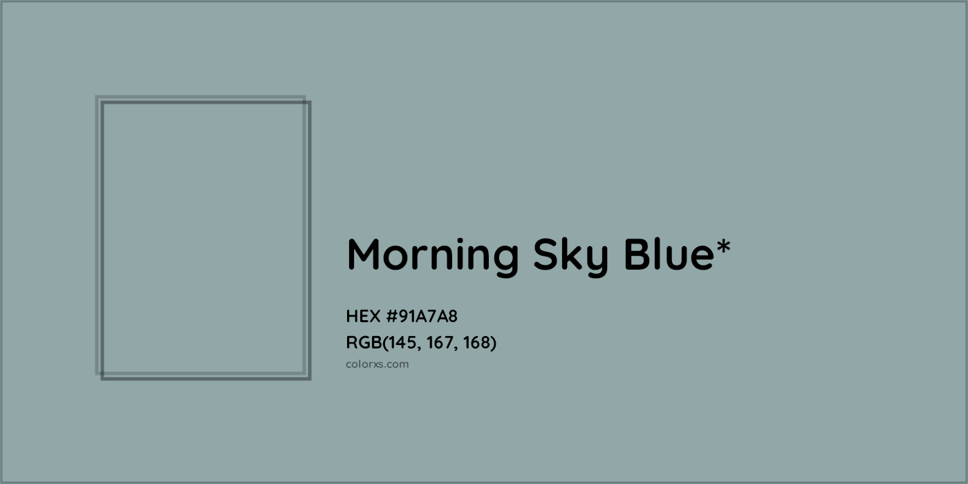 HEX #91A7A8 Color Name, Color Code, Palettes, Similar Paints, Images