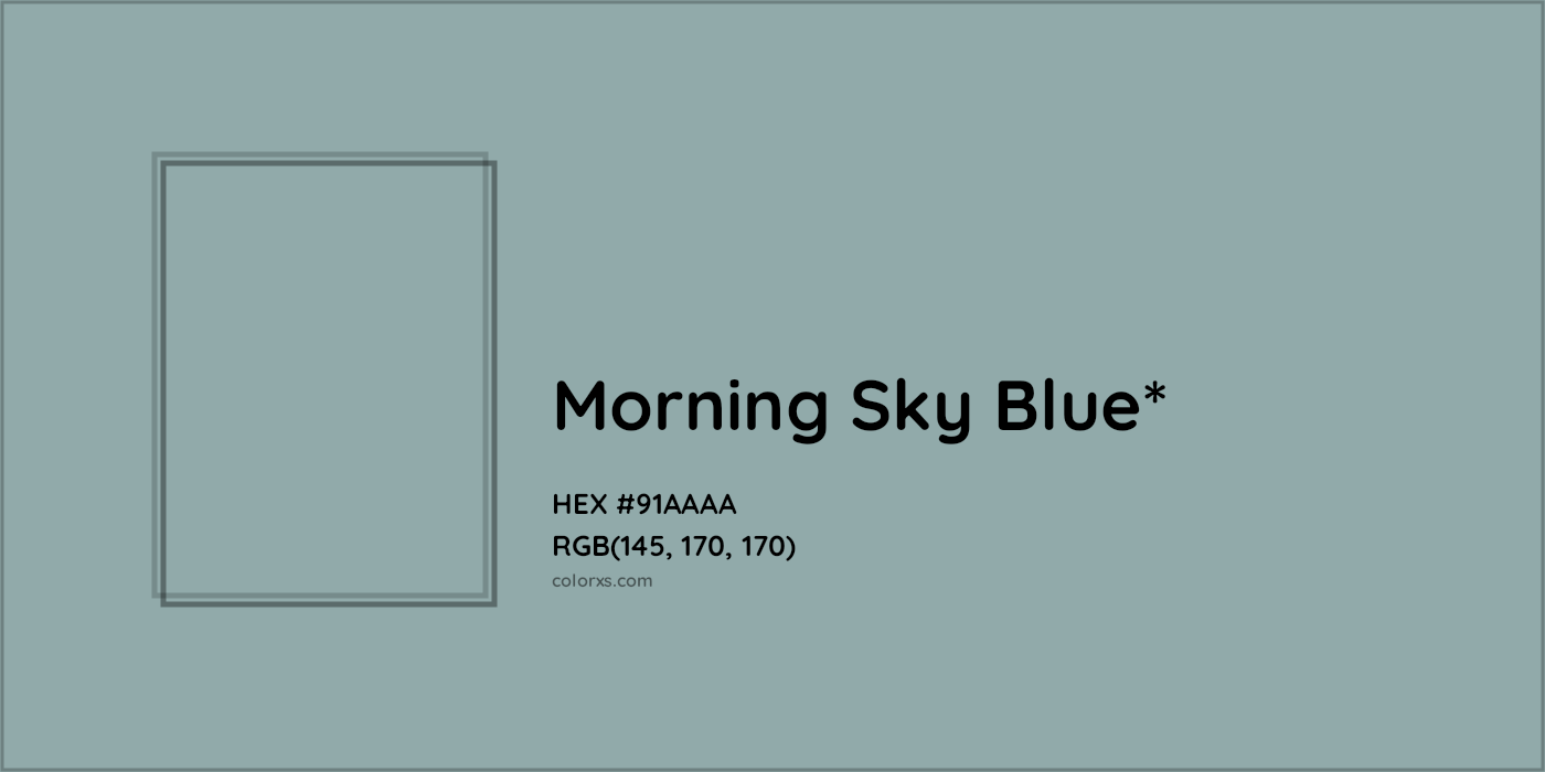 HEX #91AAAA Color Name, Color Code, Palettes, Similar Paints, Images