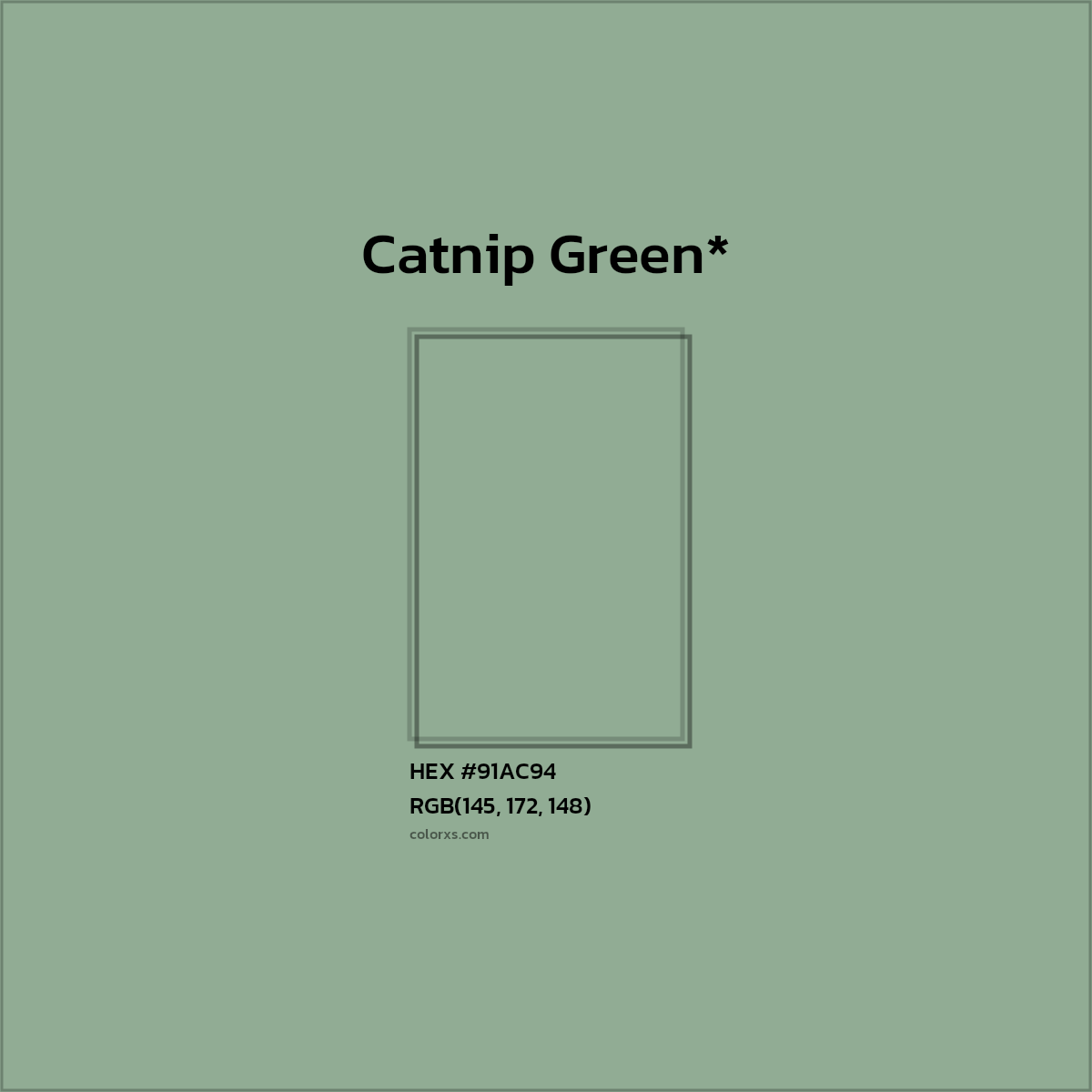 HEX #91AC94 Color Name, Color Code, Palettes, Similar Paints, Images