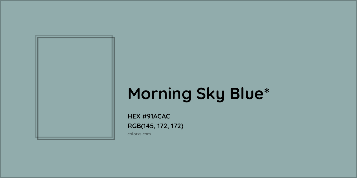 HEX #91ACAC Color Name, Color Code, Palettes, Similar Paints, Images