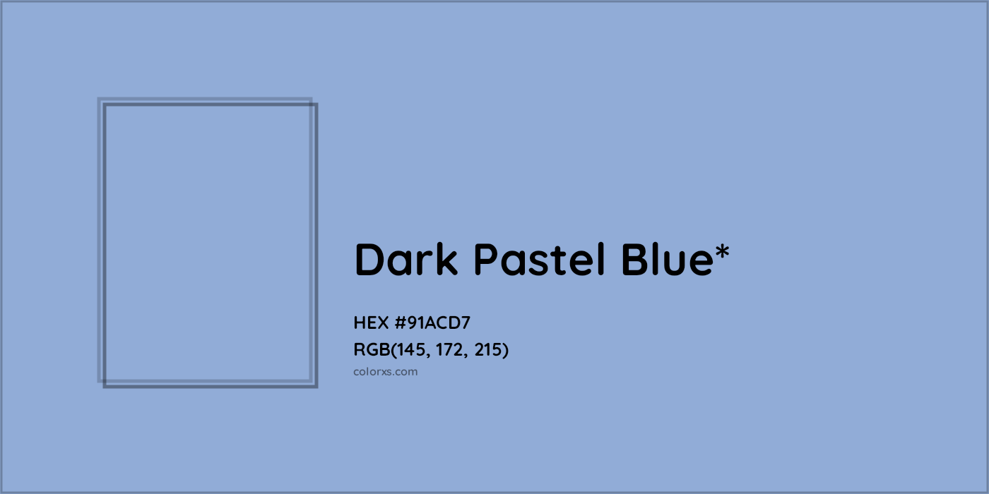 HEX #91ACD7 Color Name, Color Code, Palettes, Similar Paints, Images