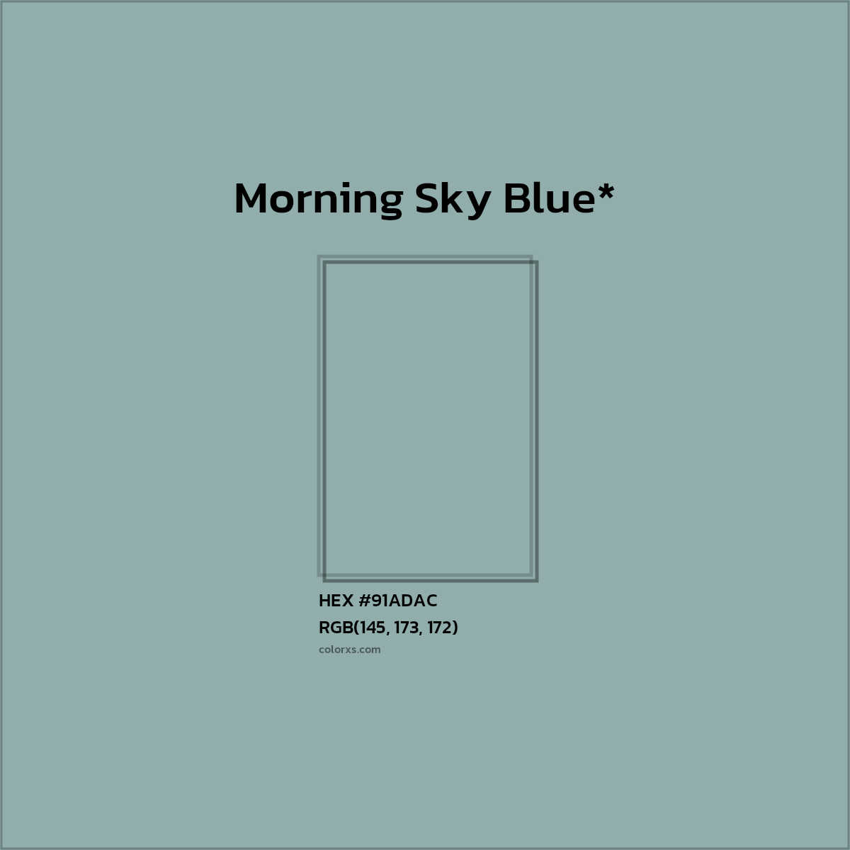 HEX #91ADAC Color Name, Color Code, Palettes, Similar Paints, Images