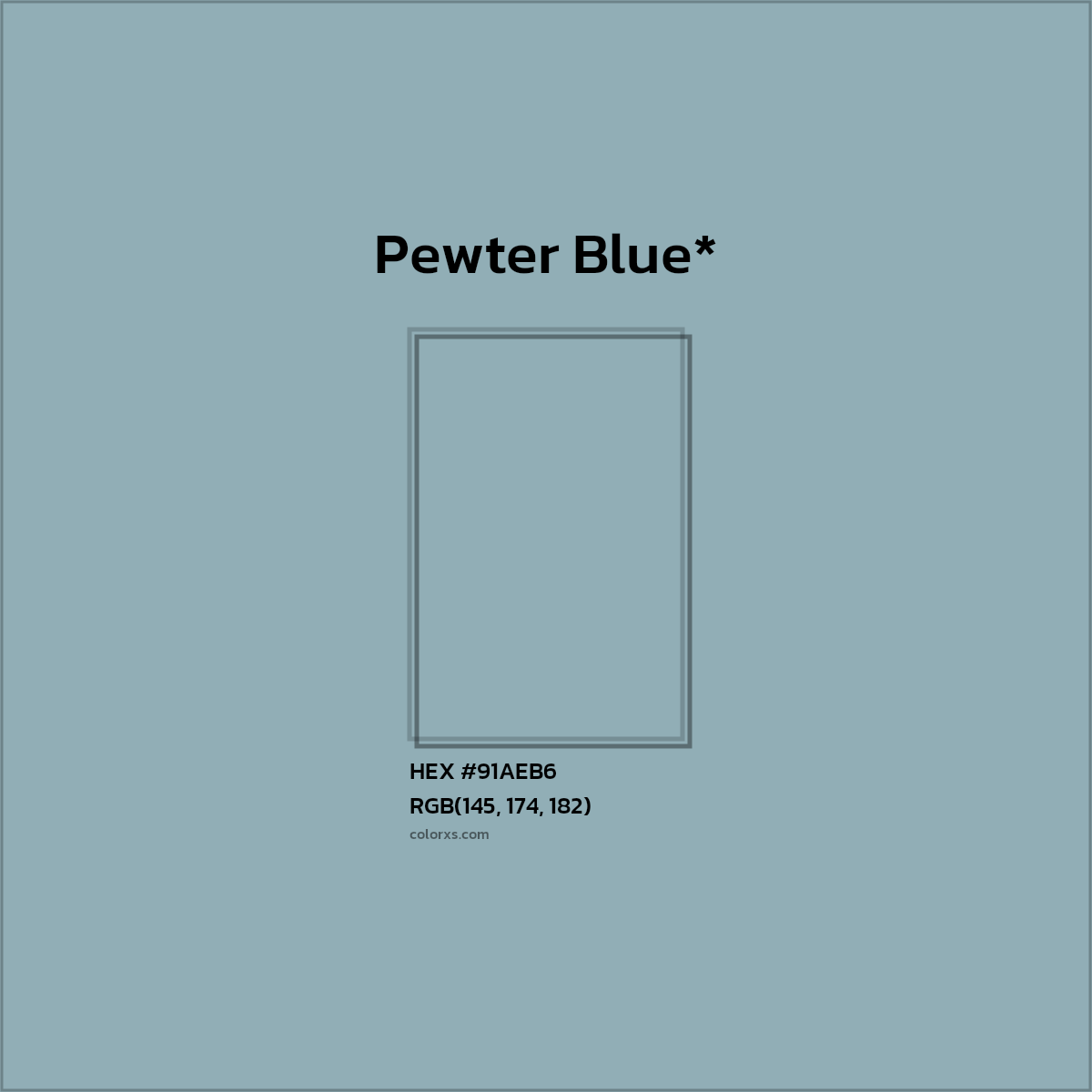 HEX #91AEB6 Color Name, Color Code, Palettes, Similar Paints, Images