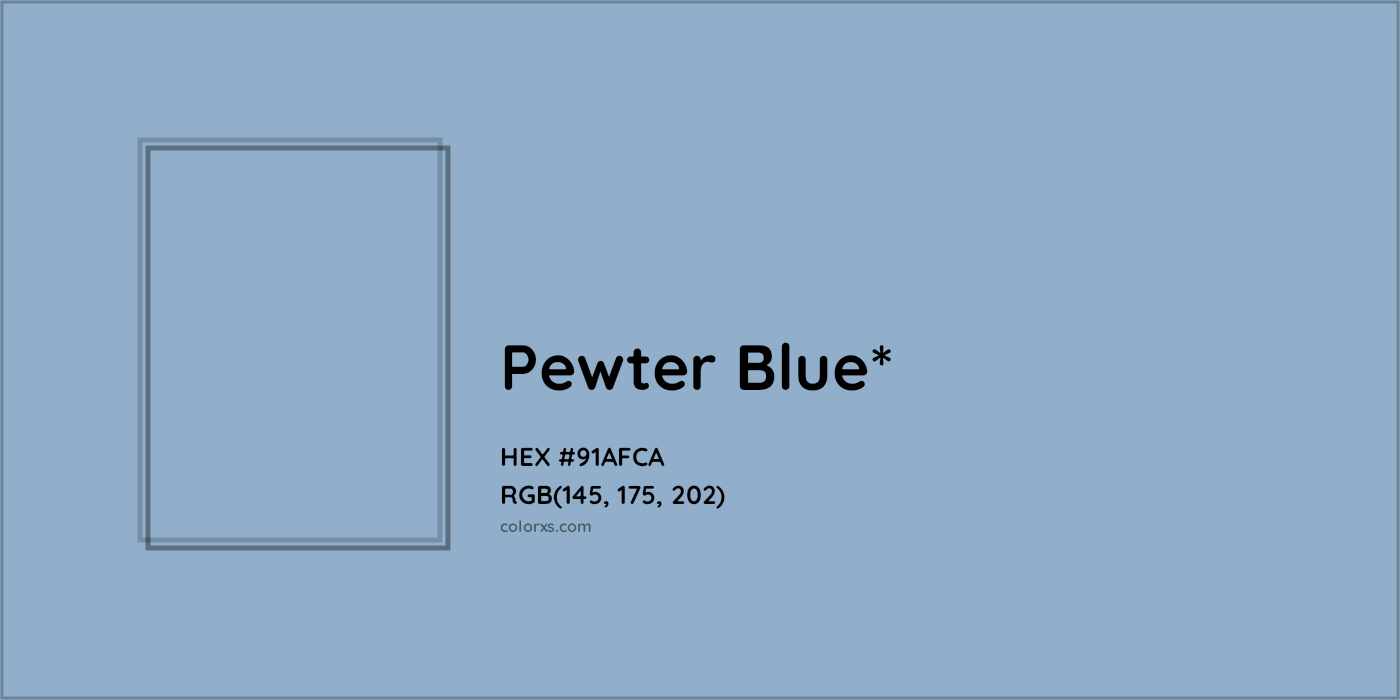 HEX #91AFCA Color Name, Color Code, Palettes, Similar Paints, Images