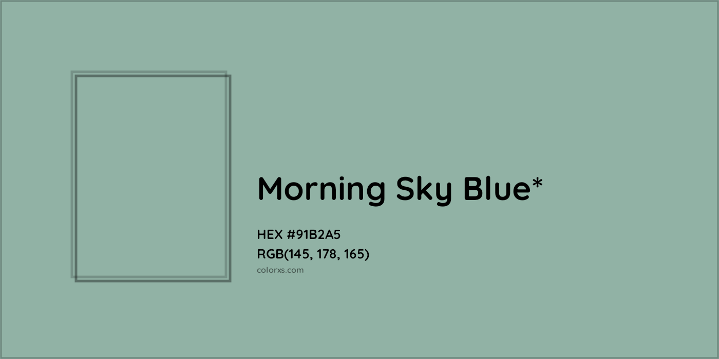HEX #91B2A5 Color Name, Color Code, Palettes, Similar Paints, Images