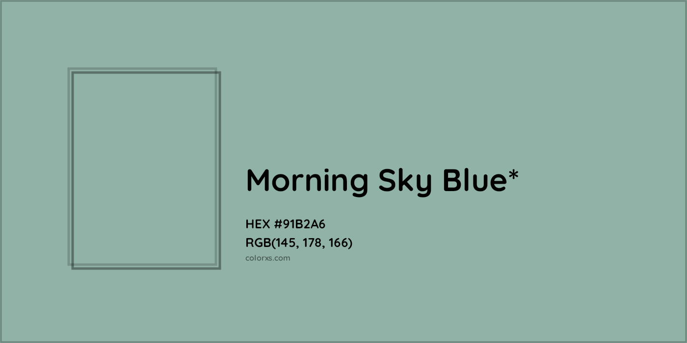 HEX #91B2A6 Color Name, Color Code, Palettes, Similar Paints, Images