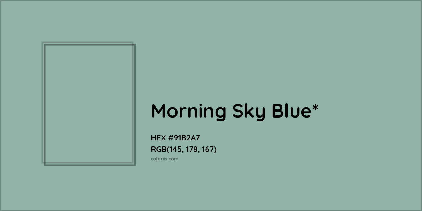 HEX #91B2A7 Color Name, Color Code, Palettes, Similar Paints, Images