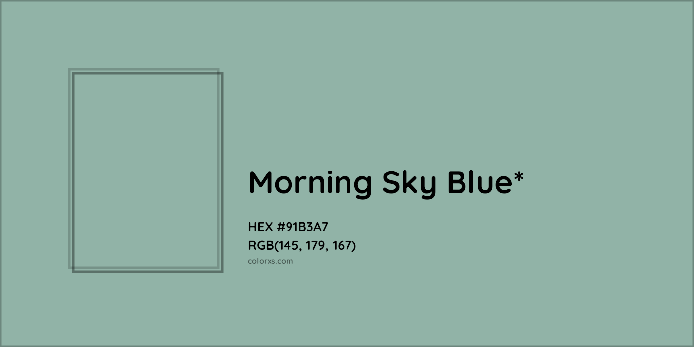 HEX #91B3A7 Color Name, Color Code, Palettes, Similar Paints, Images